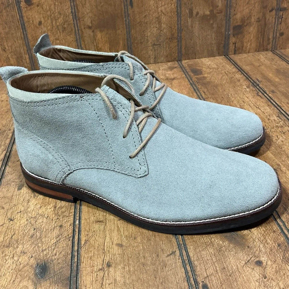 Cole Haan Ogden Stitch Driftwood Suede Chukka Boots Shoes Size 9.5 M C23872
